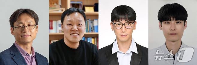 김봉수 UNIST 교수, 강문성 서강대학교 교수, 강찬모 한국전자통신연구원 책임연구원, 함효빈 UNIST 연구원.(UNIST 제공. 재판매 및 DB금지)/뉴스1