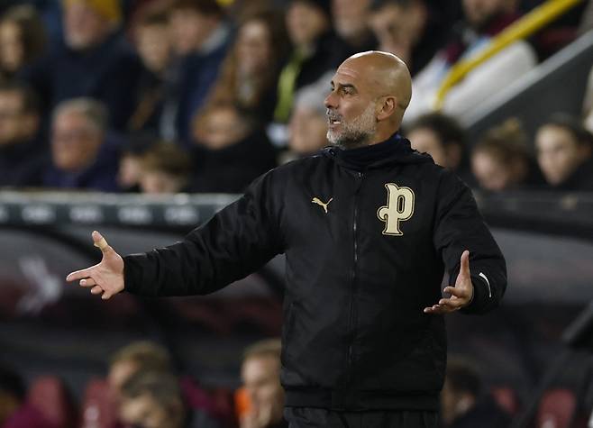 과르디올라 감독   로이터  <저작권자(c) 연합뉴스, 무단 전재-재배포, AI 학습 및 활용 금지>