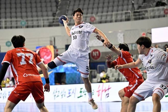 하남시청 김재순. 한국핸드볼연맹