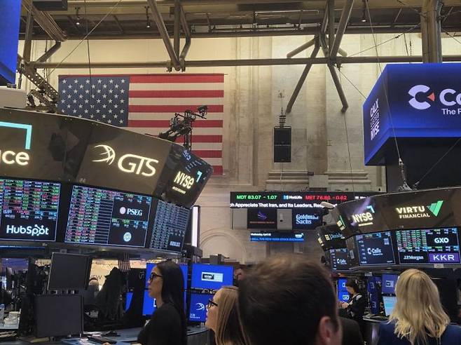 뉴욕증권거래소 플로어. 뉴욕(미국)=황윤주 특파원