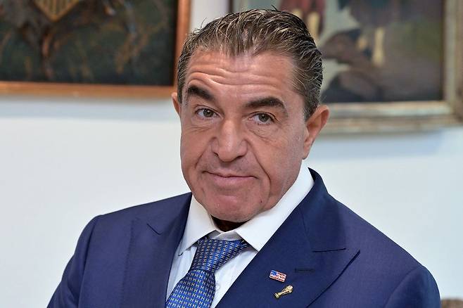 도널드 트럼프 미국 대통령의 글로벌 파트너십 특사인 파올로 잠폴리. AFP=연합뉴스