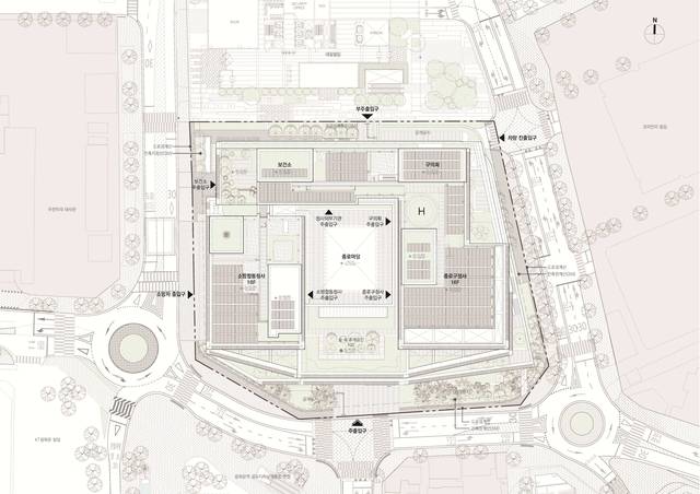 종로구청·소방합동청사 배치도. 종로구청 제공