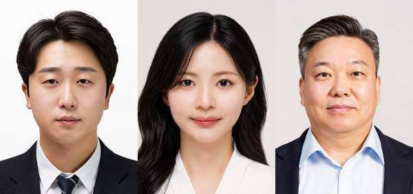 왼쪽부터 박정민 재료연 선임연구원, 이정아 포스텍 신소재공학과 통합과정생, 김형섭 교수. 포스텍 제공