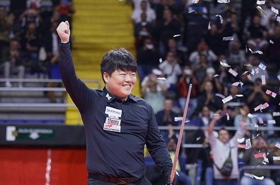 콜롬비아 보고타3쿠션월드컵 결승에서 트란딴룩을 제치고 우승한 조명우가 UMB이벤트 랭킹에서 418점으로 2위 멕스를 68점차로 제치고 1위를 굳건히 했다. (사진=SOOP)