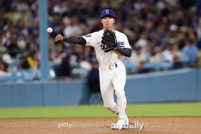 김혜성이 송구하고 있다./게티이미지코리아