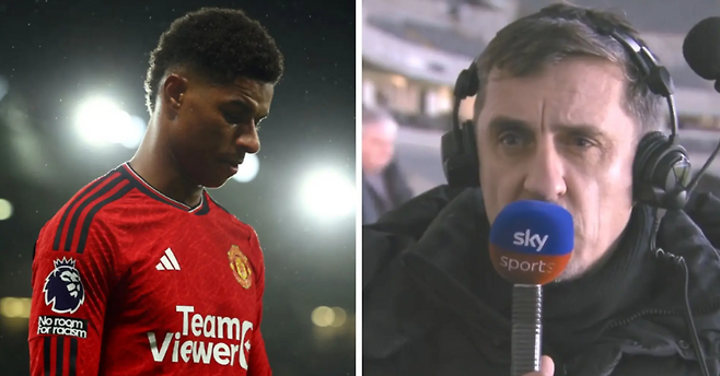 마커스 래시포드(왼쪽), 게리 네빌. 트리뷰나