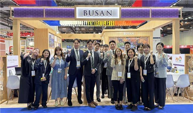 더 미팅쇼 아시아·태평양 2026에 참가한 부산대표단 [부산시 제공. 재판매 및 DB 금지]