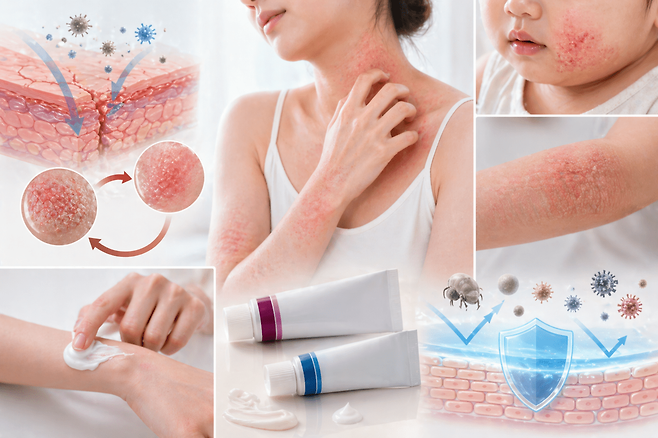 아토피. AI 생성이미지.