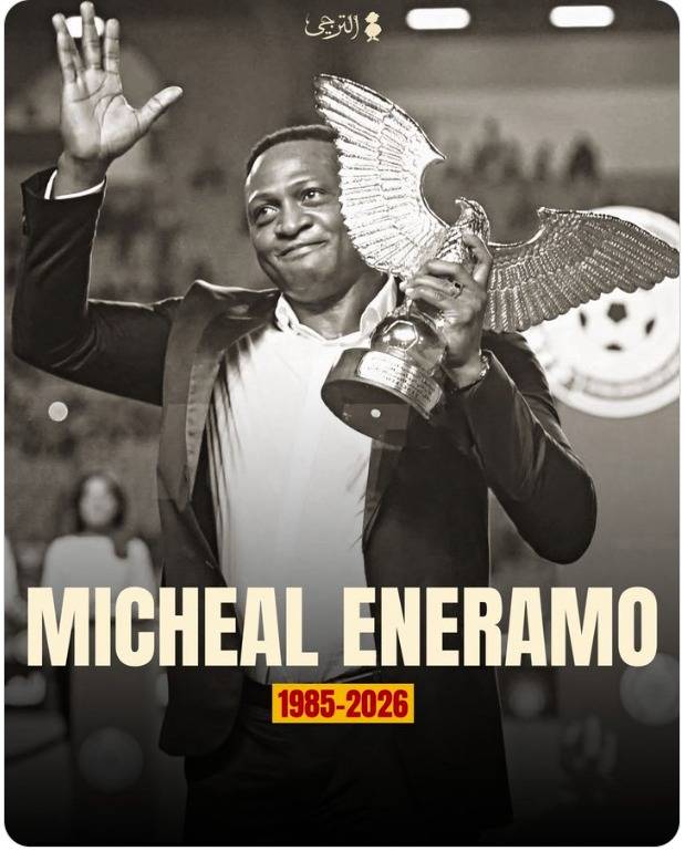 나이지리아 국가대표 출신 공격수 마이클 에네라모가 친선경기 도중 심정지로 사망했다. (에스페랑스 스포르티브 드 튀니스 SNS 캡처)