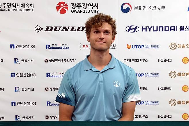 광주오픈챌린저 결승에 오른 어거스트 홈그렌