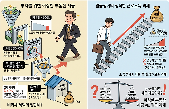 유리지갑이라고 불리는 직장인의 월급과 달리 부동산 관련 세금은 매우 다양한 절세 단계가 존재한다. 제미나이 생성 이미지=이환주 기자