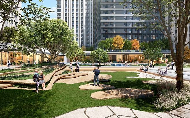 서초진흥 재건축 조경 CG. 출처 = GS건설.