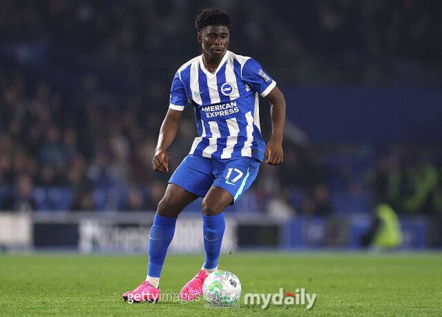 카를로스 발레바(브라이튼)가 지난달 4일 아스널과 경기를 치르고 있다. 맨체스터 유나이티드는 발레바 영입에 관심을 보이고 있다./게티이미지코리아