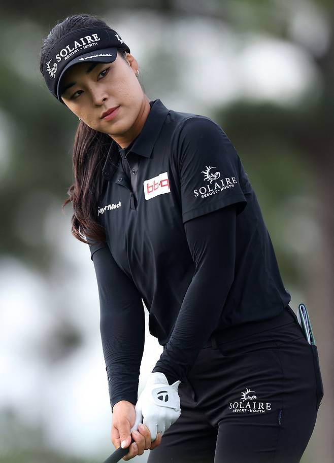 샷을 준비하고 있는 윤이나. 사진 제공=AFP연합뉴스