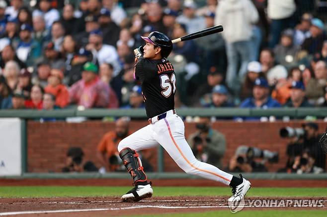 이정후의 타격 장면  [게티이미지/AFP=연합뉴스 자료사진]