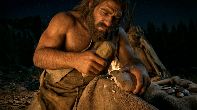 이주영·이지형 감독의 '전곡리 주먹도끼 : 묻혀 있던 과거를 깨운 돌'. <경기문화재단 제공>