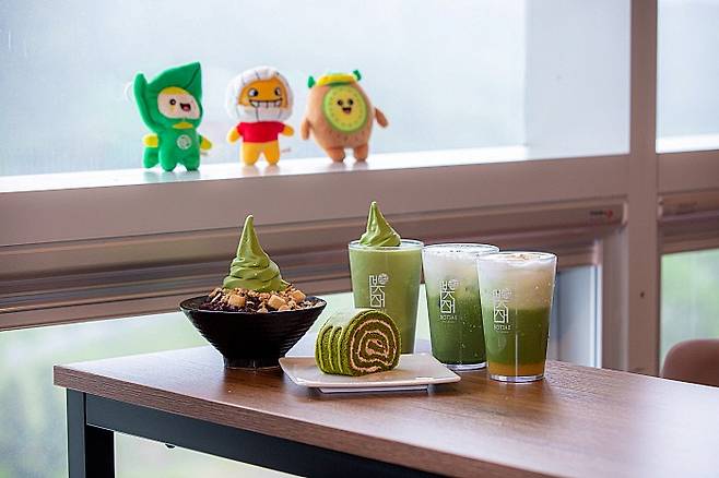 보성군 봇재 ‘그린다향’ 말차메뉴.<보성군 제공>