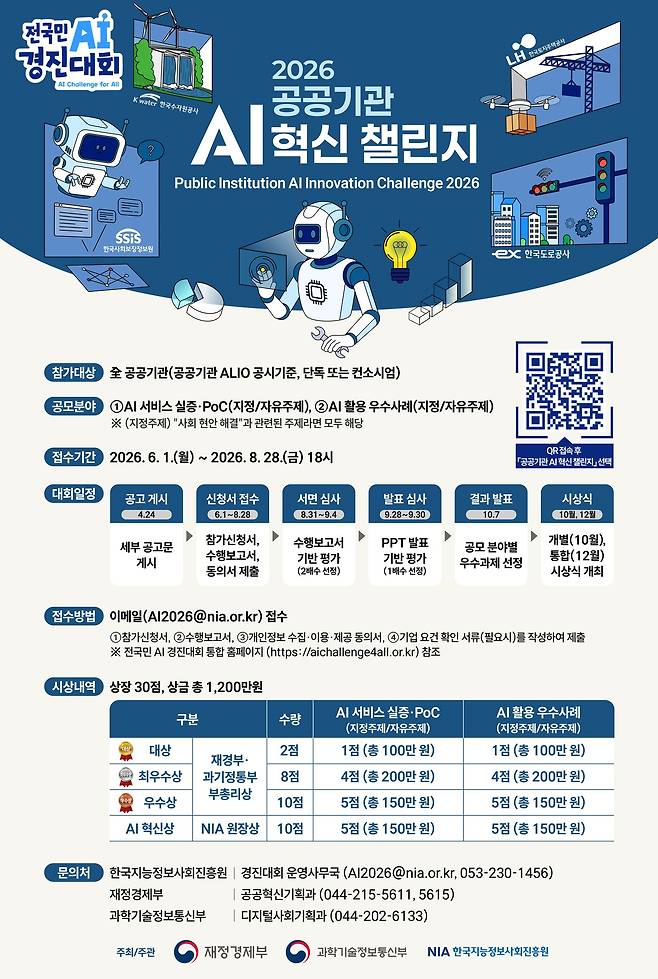 2026 공공기관 AI 혁신 챌린지 포스터(과학기술정보통신부 제공. 재판매 및 DB금지)2026.4.26/뉴스1