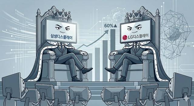 올해 모니터용 OLED 시장이 전년 대비 60% 가까이 성장할 것으로 전망됐다. 사진은 제미나이가 그린 일러스트