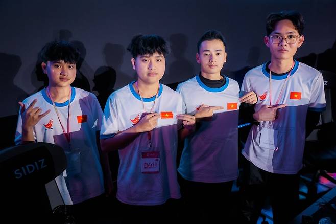 베트남 배틀그라운드 모바일 선수단. 한국e스포츠협회 제공