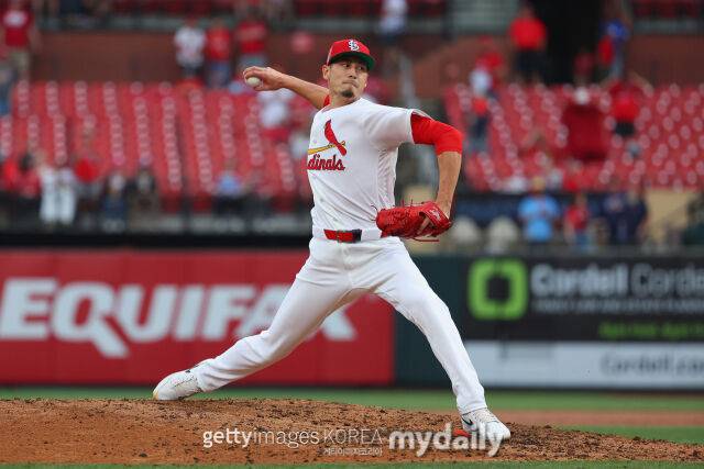 라이언 오브라이언이 투구하고 있다./게티이미지코리아