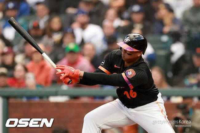 [사진] 샌프란시스코 라파엘 데버스 ⓒGettyimages(무단전재 및 재배포 금지)