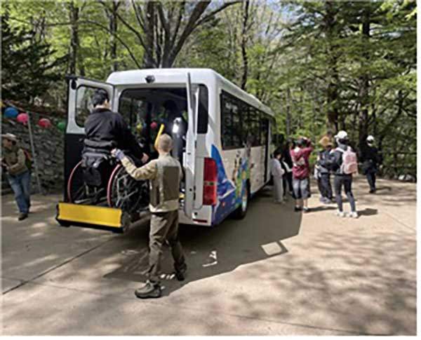 덕유산국립공원 전기셔틀버스.&nbsp;