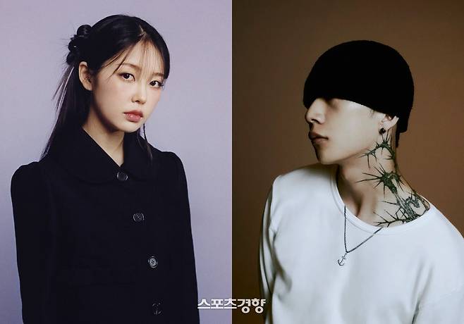 가수 미노이(왼쪽)과 래퍼 우원재. 경향신문 자료사진
