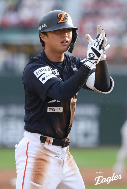 ▲ 개막 엔트리에 들지 못했으나 콜업 후 한화 중견수로 자리잡으며 꾸준하게 출전하고 있는 이원석 ⓒ한화이글스