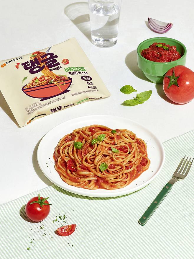탱글 바질토마토 프로틴 파스타./사진=삼양식품