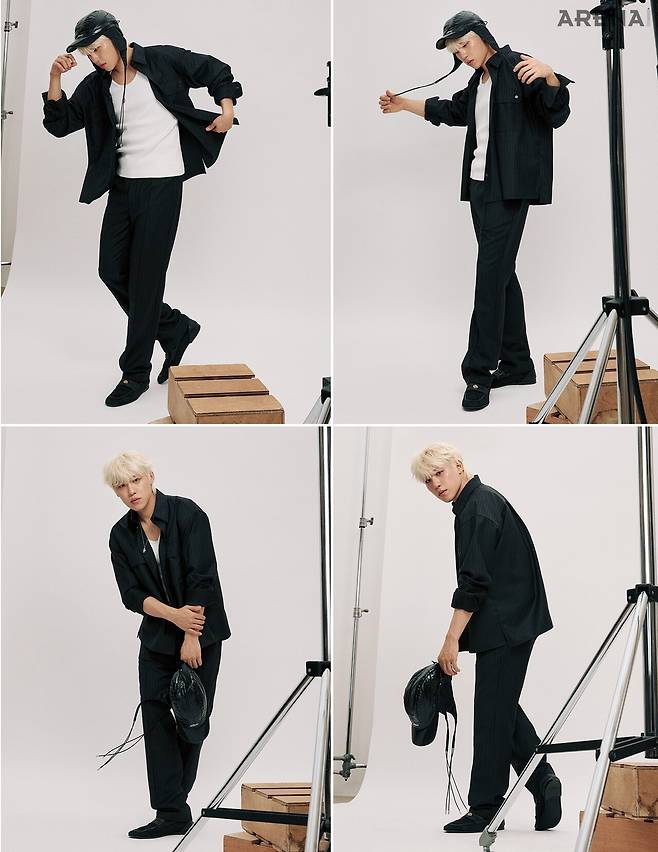 셔츠·팬츠·로퍼 모두 돌체앤가바나, 캡 어티슈, 네크리스·이너 톱 모두 스타일리스트 소장품.