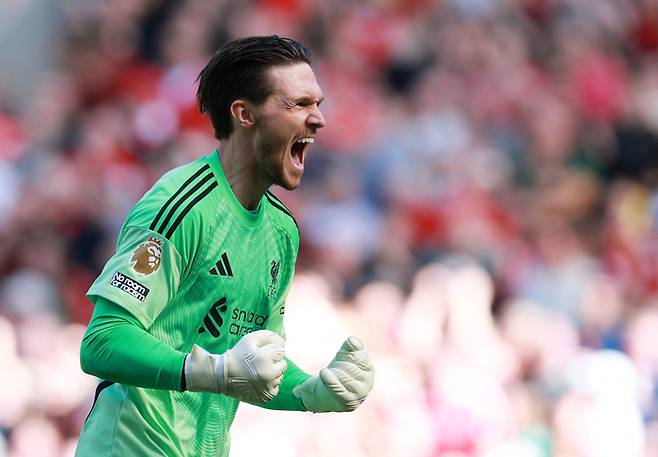 안필드 데뷔전을 치른 골키퍼 우드먼. 로이터연합뉴스