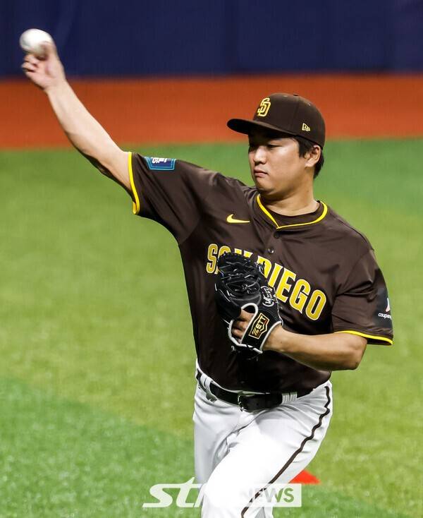 샌디에이고 파드리스 고우석이 훈련하는 모습. /사진=뉴시스