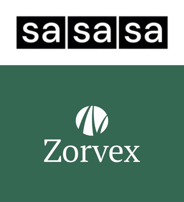 '사사사' 기업 로고(위), '조벡스' 기업 로고. 부산창조경제혁신센터 제공