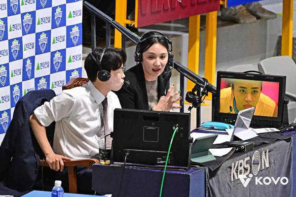 표승주는 지난 시즌 해설로 활동했다. 사진 제공= KOVO