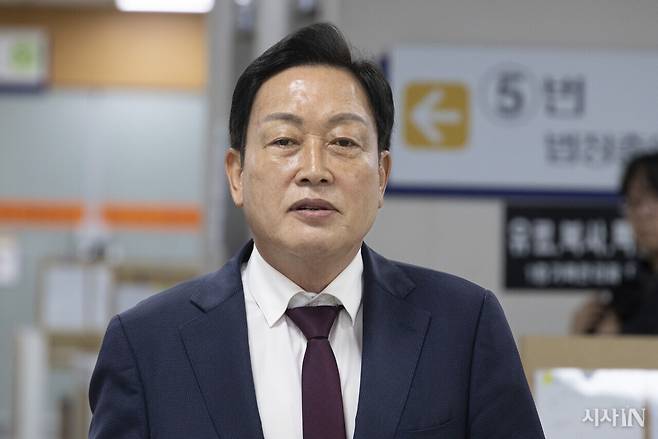 4월17일 1차 공판에서 김선교 의원은 정희철 단월면장 사망사건을 언급하며 특검이 표적 수사를 했다고 주장했다. ⓒ시사IN 이명익