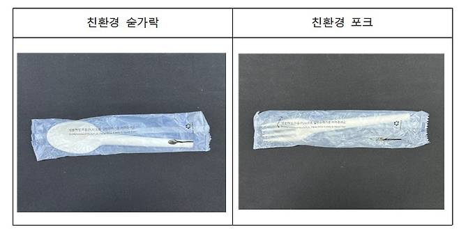 공정거래위원회는 가맹본부 샐러디가 가맹점에 일회용품을 특정 업체에서 구입하도록 구속한 행위에 시정명령과 통지명령을 부과했다고 27일 밝혔다. 샐러디 가맹본부가 강제한 일회용품 ⓒ공정거래위원회 제공