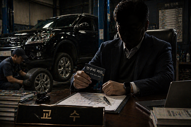 공공 재원으로 지원하는 연구비를 개인 주머니 속 쌈짓돈처럼 빼 쓴 국립대&nbsp;교수가 국민권익위원회에 적발됐다. 챗GPT로 생성한 이미지. [사진 | 챗GPT]