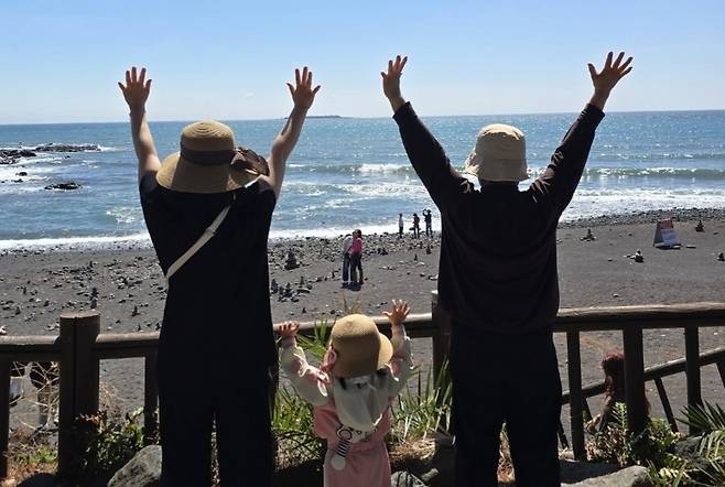 한 달간 제주에서 지낸 박모씨 가족 [제주관광공사 제공. 재판매 및 DB 금지]