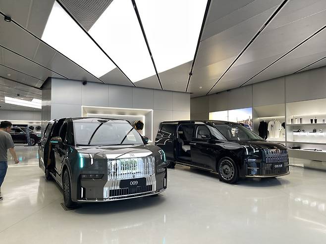 ▲플래그십 다목적차량(MPV) '009'. 사진=박지성 기자