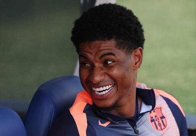 웃고 있는 래시포드   로이터  <저작권자(c) 연합뉴스, 무단 전재-재배포, AI 학습 및 활용 금지>