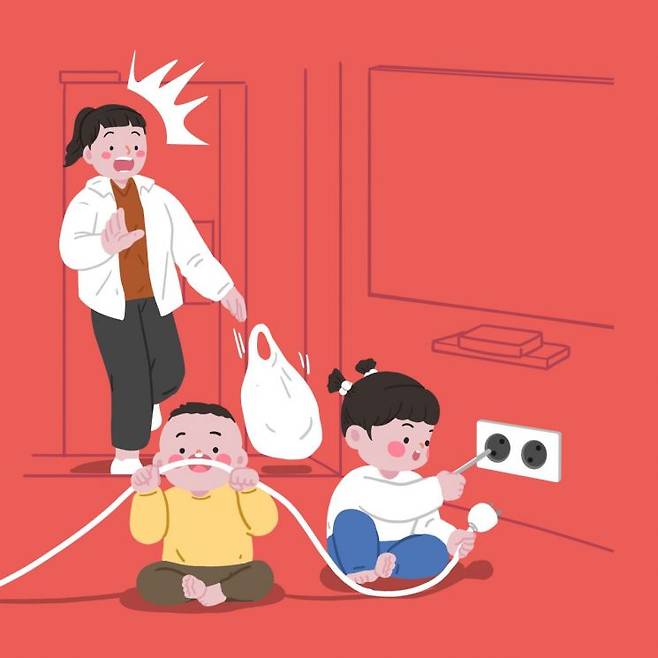 화상 사고(전기 화상). 클립아트코리아 제공(보도와 연관 없음)