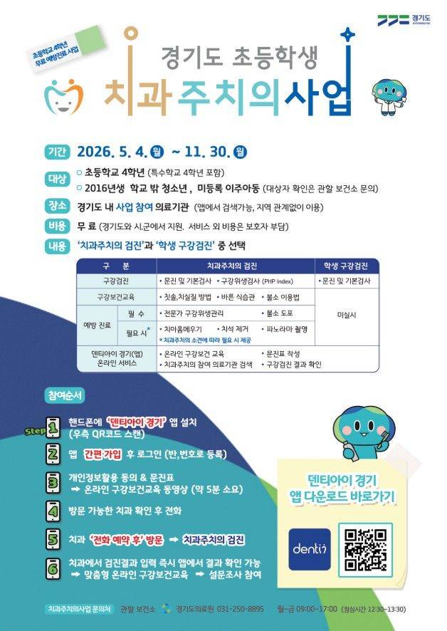 [용인=뉴시스] 치과주치의 사업 안내 포스터(사진=용인시 제공) *재판매 및 DB 금지