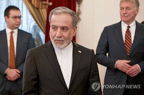 러시아를 방문한 아바스 아라그치 이란 외무장관 [타스 연합뉴스]
