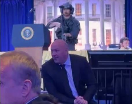 백악관 출입기자단 연례 만찬에 참석한 데이나 화이트 회장의 모습. /사진=더선 갈무리