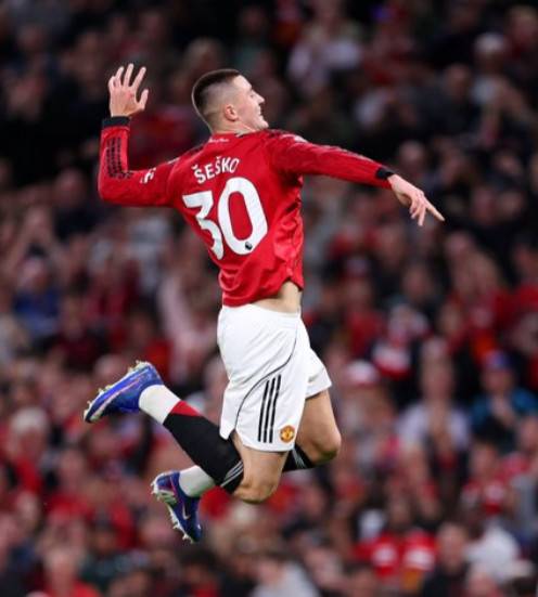 베냐민 세슈코. /사진=맨유 공식 SNS 갈무리