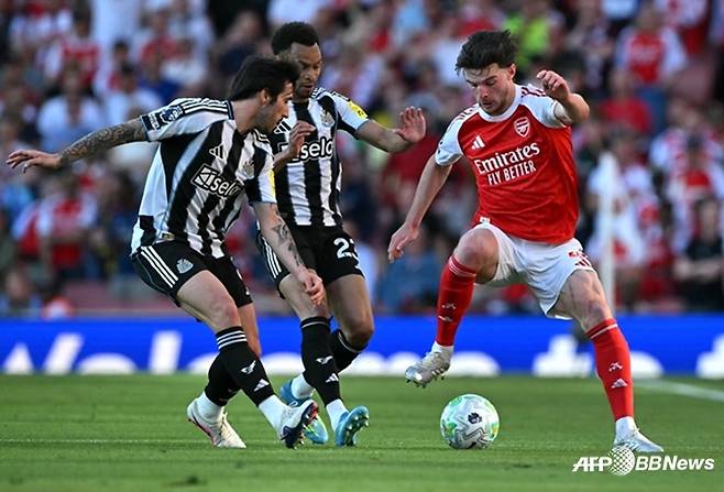 뉴캐슬-아스널 경기 장면. /AFPBBNews=뉴스1