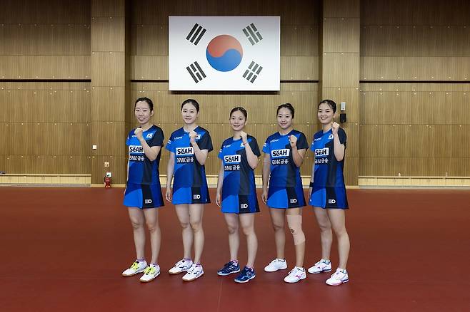 탁구 여자 대표팀 [대한탁구협회 제공. 재판매 및 DB 금지]