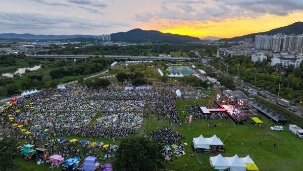 지난해 '2025년 광주 방문의 해' 일환으로 진행된 제3회 광산 뮤직ON페스티벌. 광주광역시 제공