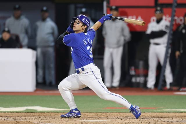 삼성 라이온즈의 김성윤. 삼성 제공